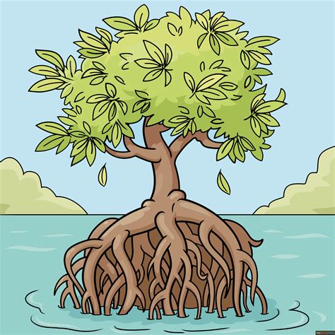 How to Draw a Mangrove Tree - Really Easy Drawing Tutorial