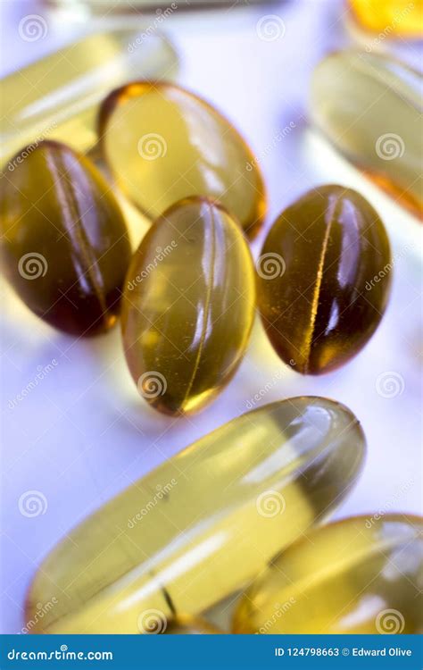 Cod Fish Liver Oil Capsules Stock Image - Image of tablet, nutrient: 124798663