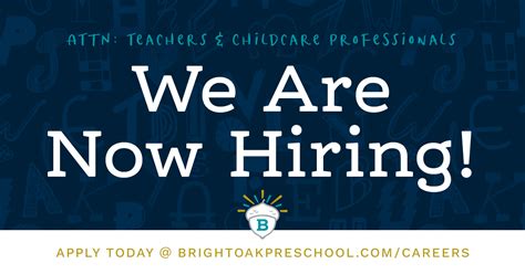 Careers • Bright Oak Preschool Academy