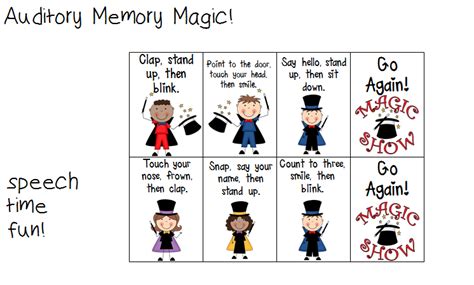 Speech Time Fun: Auditory Memory Magic!