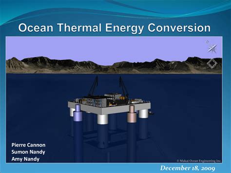 Ocean Thermal Energy Conversion