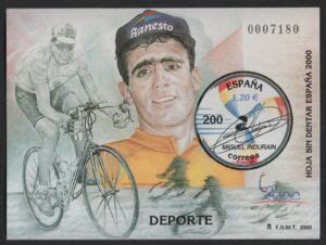 Stamp: Sport: Miguel Indurain (Spain(World Philately Exhibition Spain ...