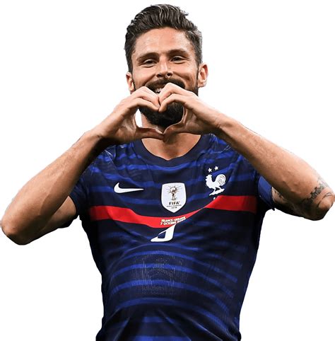 Olivier Giroud France football render - FootyRenders