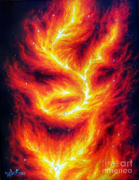 Dancing fire of Hell. Hellfire. Firestorm Painting by Sofia Goldberg ...