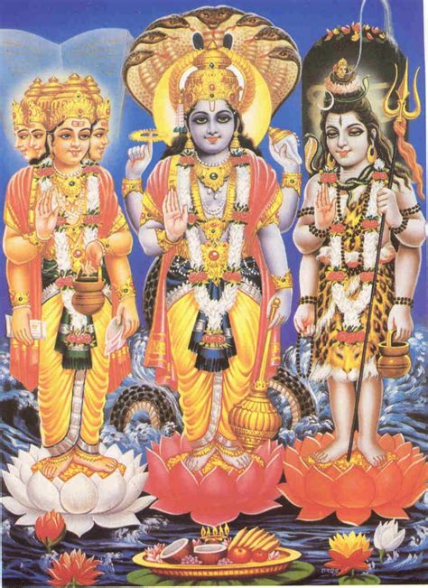 Brahma Vishnu Shiva Rare Images Trimurti | Hindu Devotional Blog