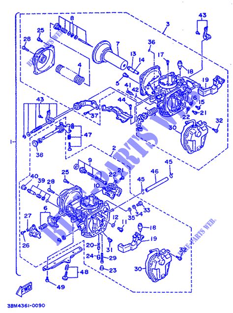 CARBURETOR XV535 VIRAGO VIRAGO 1992 535 MOTO Yamaha motorcycle # YAMAHA ...