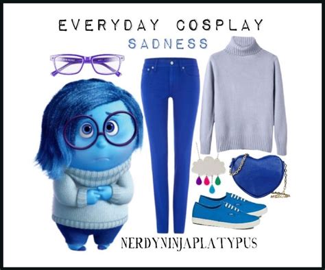 a cartoon character is wearing blue jeans and a white sweater with ...