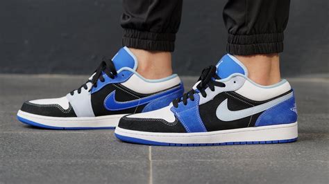 Air Jordan 1 Low SE CSC Black Blue White Suede REVIEW & ON-FEET - Almost Travis Scott AJ1 Lows ...