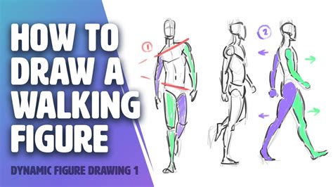 How to Draw a Walking Figure (Dynamic Figure Drawing #1) - YouTube