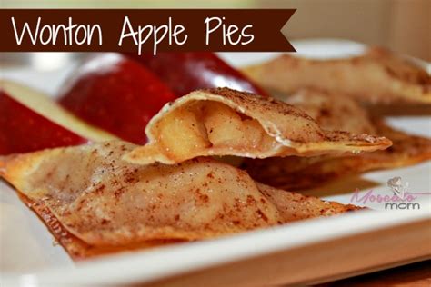 Guilt Free Wonton Apple Pies - Moscato Mom