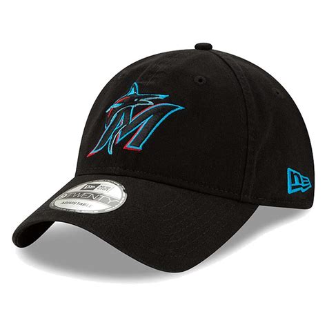 New Era Miami Marlins Black 2019 Replica Core Classic 9TWENTY ...