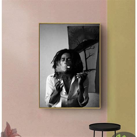 Bob Marley Poster Singer Star Art Reggae Music Singer Poster Print ...