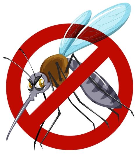 Free Vector | No mosquito sign on white