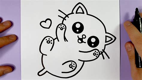 How To Draw A Cute Easy Kitten