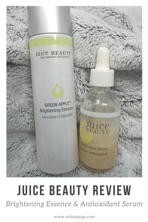 Juice Beauty Review | Brightening Essence & Antioxidant Serum