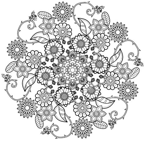 Lotus Flower Mandala Coloring Pages | Best Flower Site