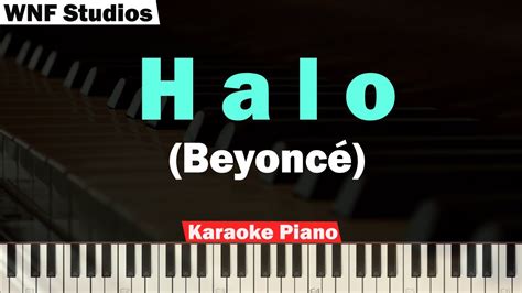 Beyoncé - Halo Karaoke Piano SLOWER VERSION Chords - Chordify