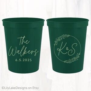 Personalized Wedding Stadium Cups, Custom Wedding Favors, 16oz Plastic ...