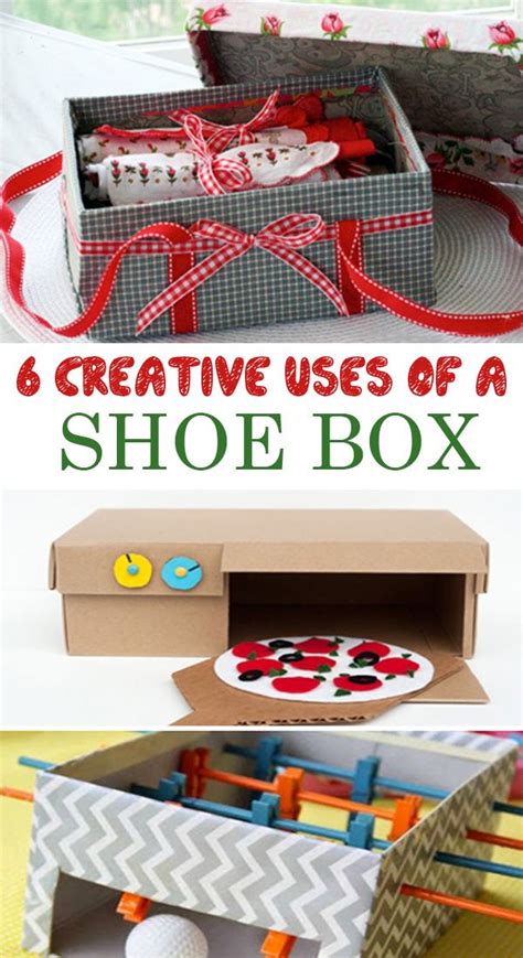 6 creative uses of a shoe box | Shoe box, Cardboard crafts, Projects for kids