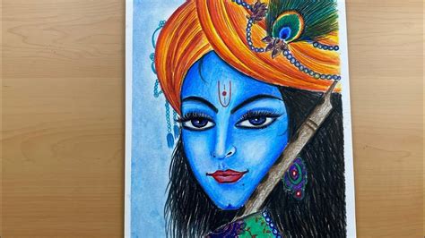 Easy Drawing Of Lord Krishna Krishna Drawing Krishna Painting Easy ...