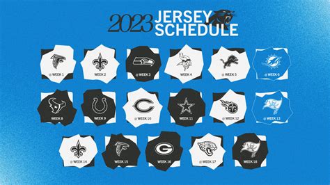 Panthers release 2023 jersey schedule