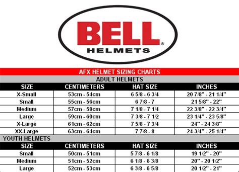 Bell Motorcycle Helmet Measurements | Reviewmotors.co