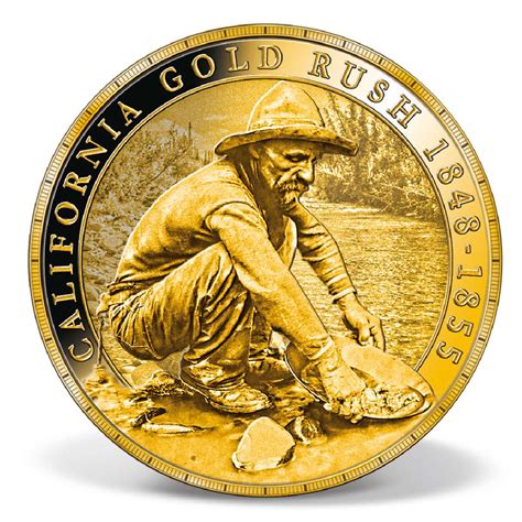 California Gold Rush Commemorative Gold Coin | Solid Gold | Gold ...