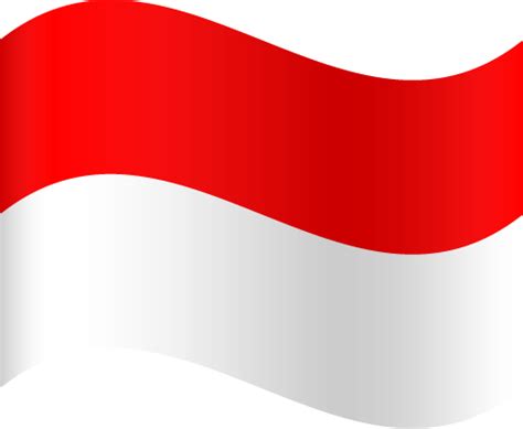 Printable Country Flag of Indonesia - Waving | Vector Country Flags of ...