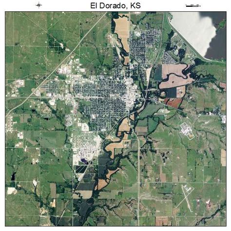 Aerial Photography Map of El Dorado, KS Kansas