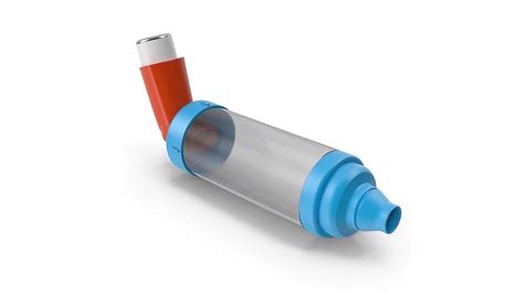 Asthma Inhaler And Chamber Model - TurboSquid 2024392