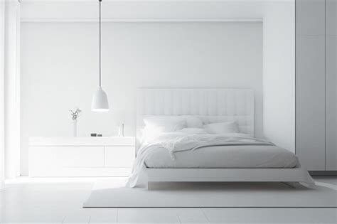 Premium AI Image | bedroom background with a minimalist interior