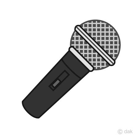 Black Microphone Clip Art Free PNG Image｜Illustoon