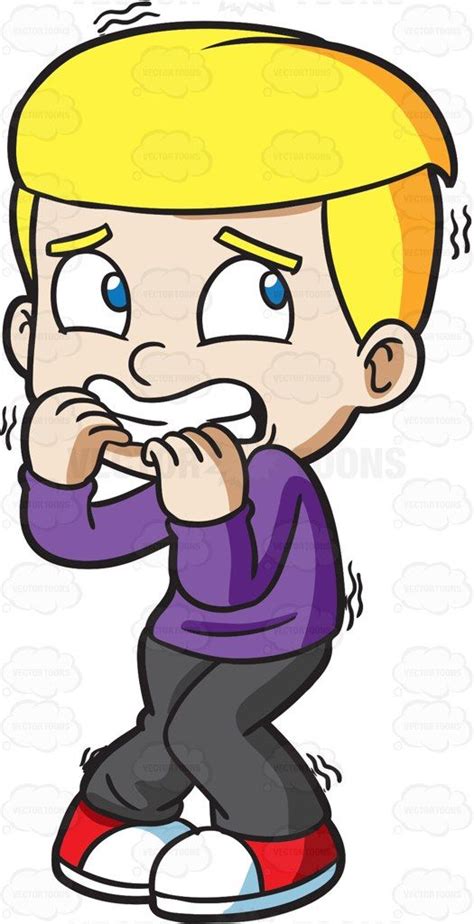 A scared and shaking boy • Vector Graphics • VectorToons.com | Cartoon drawings, Little boy ...