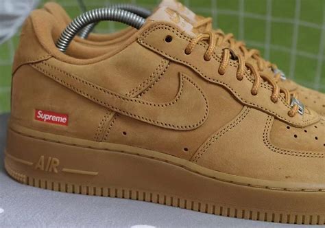 Supreme Nike Air Force 1 Low Wheat Flax Release Date | SneakerNews.com