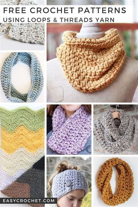 Loops & Threads Yarn Crochet Patterns - Easy Crochet Patterns