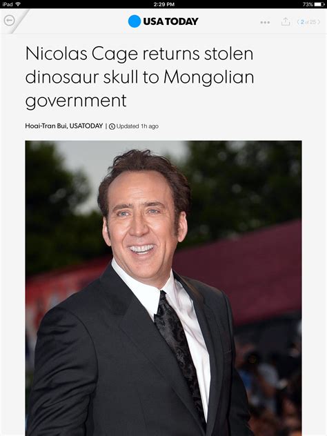 Is This The Greatest Headline by USA Today Ever? | Nicolas Cage | Know Your Meme