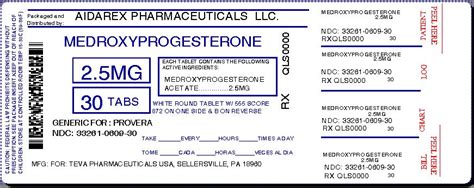 Medroxyprogesterone Acetate Information, Side Effects, Warnings and Recalls