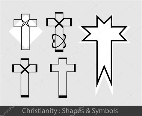 Christianity - Christian Cross Symbols Stock Vector by ©baavli 111898944