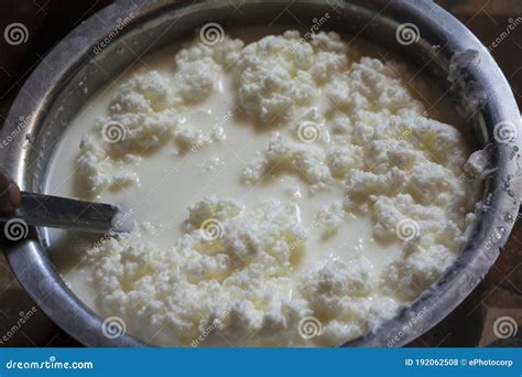 Curdling Process of Milk To Curd, Buttermilk Stock Photo - Image of curdling, group: 192062508