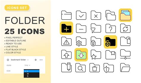 Folder icons set | Figma