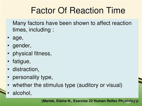 PPT - REACTION TIME PowerPoint Presentation - ID:5707023