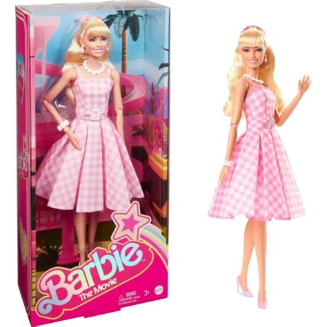 BARBIE THE MOVIE 2023 Margot Robbie Collector doll wearing Pink & Gingham Dress $49.19 - PicClick AU