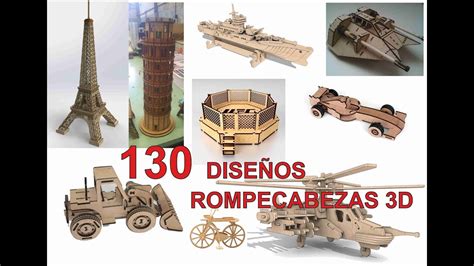 Modelos 3D Rompecabezas pack 1, 130 diseños - YouTube