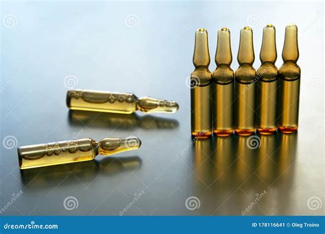 Medical Ampoules for Injection. Medicines and Disease Treatment Stock Image - Image of drug ...