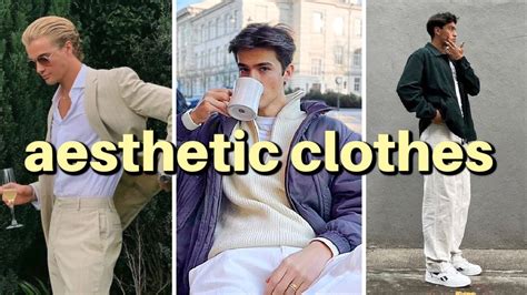 How to find aesthetic clothes for men - YouTube