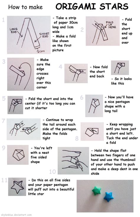 How to make origami stars by skylenblue on DeviantArt