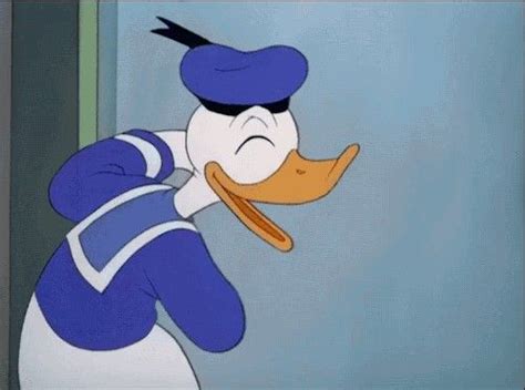 Donald Duck | Laugh cartoon, Disney gif, Funny gif