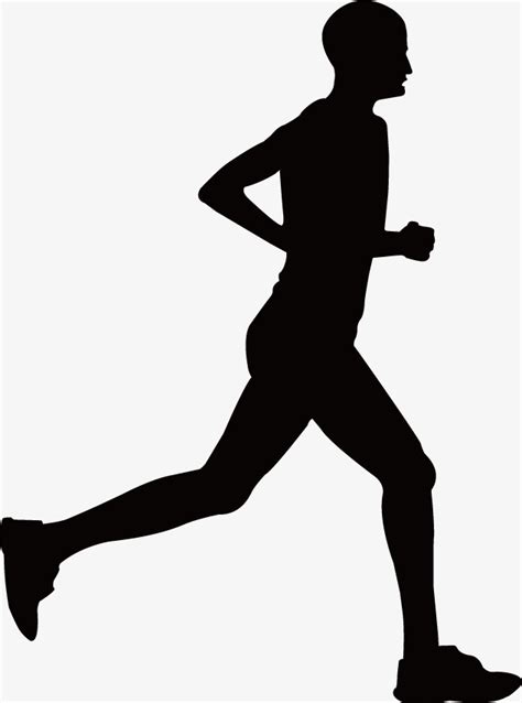 Run Silhouette Vector at GetDrawings | Free download