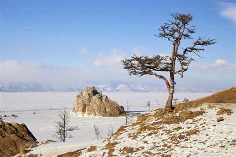 Lake Baikal In Winter - Stock Photos | Motion Array