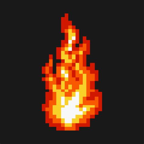 PIXEL ELEMENT - FIRE - Pixel - T-Shirt | TeePublic